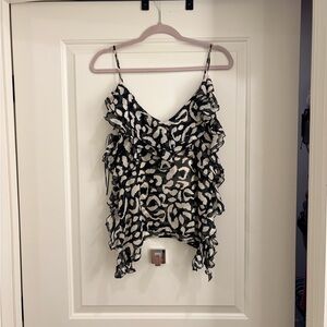 Stylish Black and White Women's Top